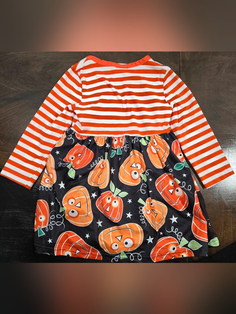 Girls' Pumpkin Halloween Dress - Picture 2 of 4